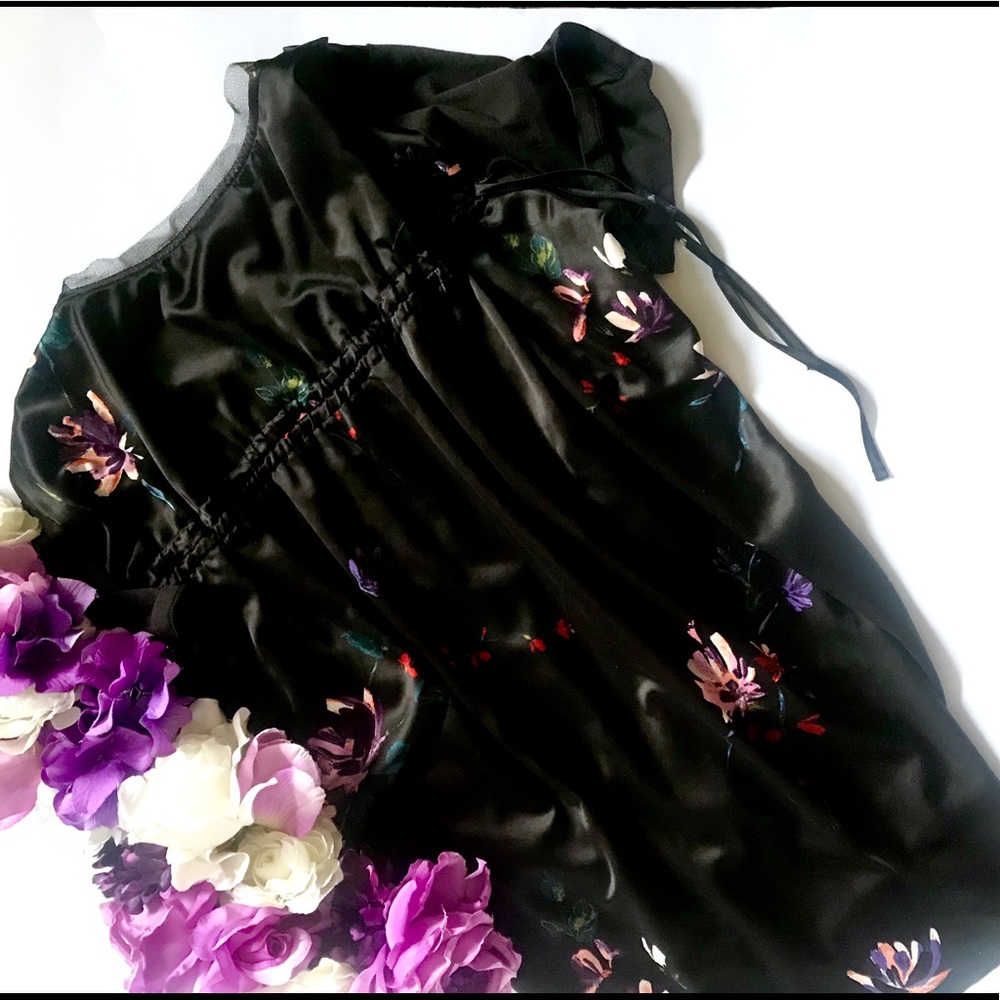 AVA & VIV • Black/Floral • MIXED FLORL T-SHIRT